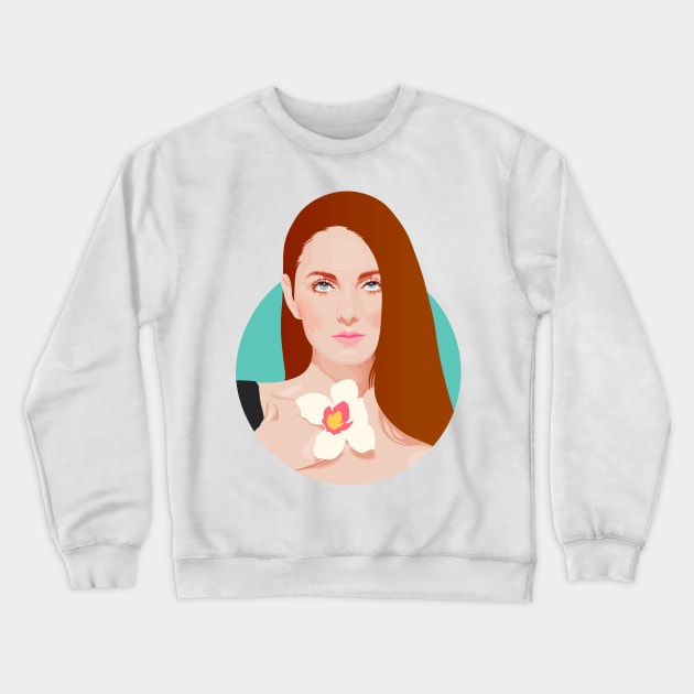 Lena Katina t.A.T.u Portrait Crewneck Sweatshirt by ArtMoore98